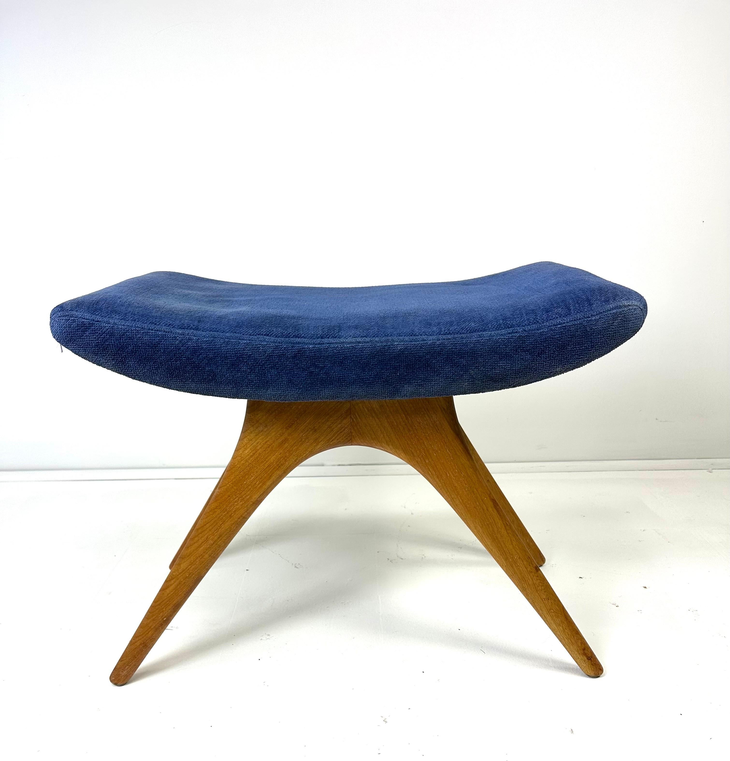 Mid-Century Modern 1960's Vladimir Kagan Stool For Sale