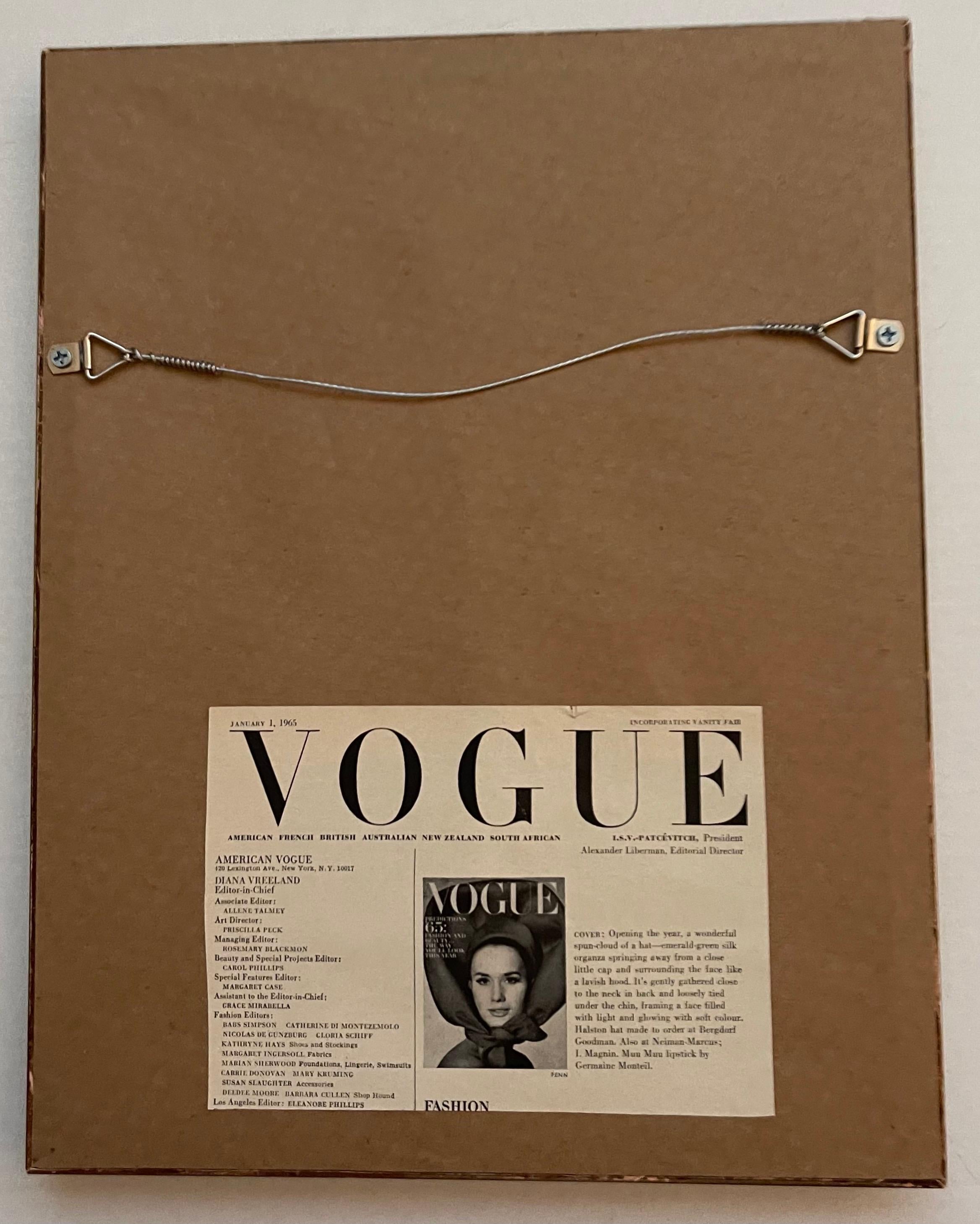 1960s Vogue Magazine Framed Covers, Set of 3 7