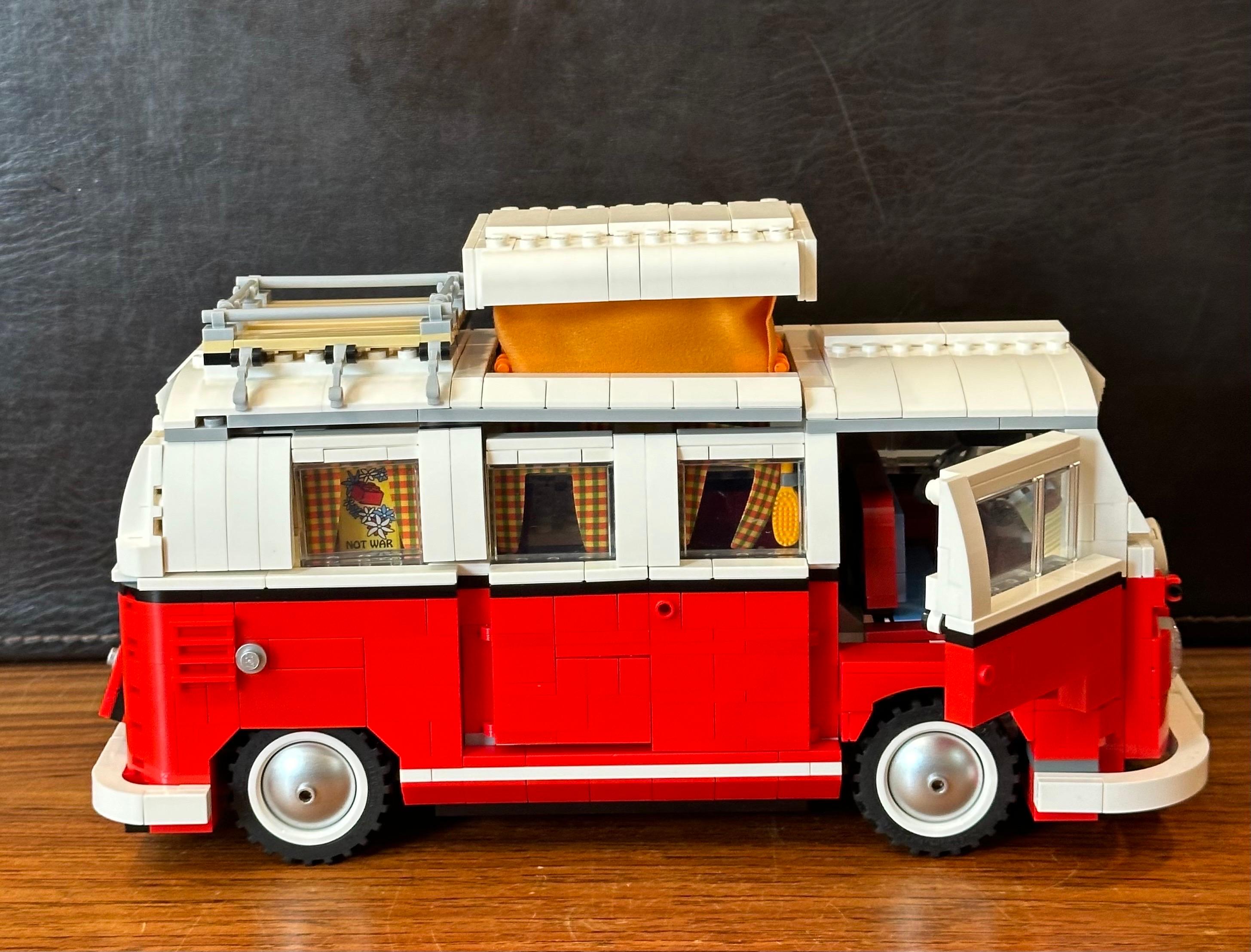 1960s Volkswagen T1 Camper Van Lego Model #10220 with Instructions For Sale 5