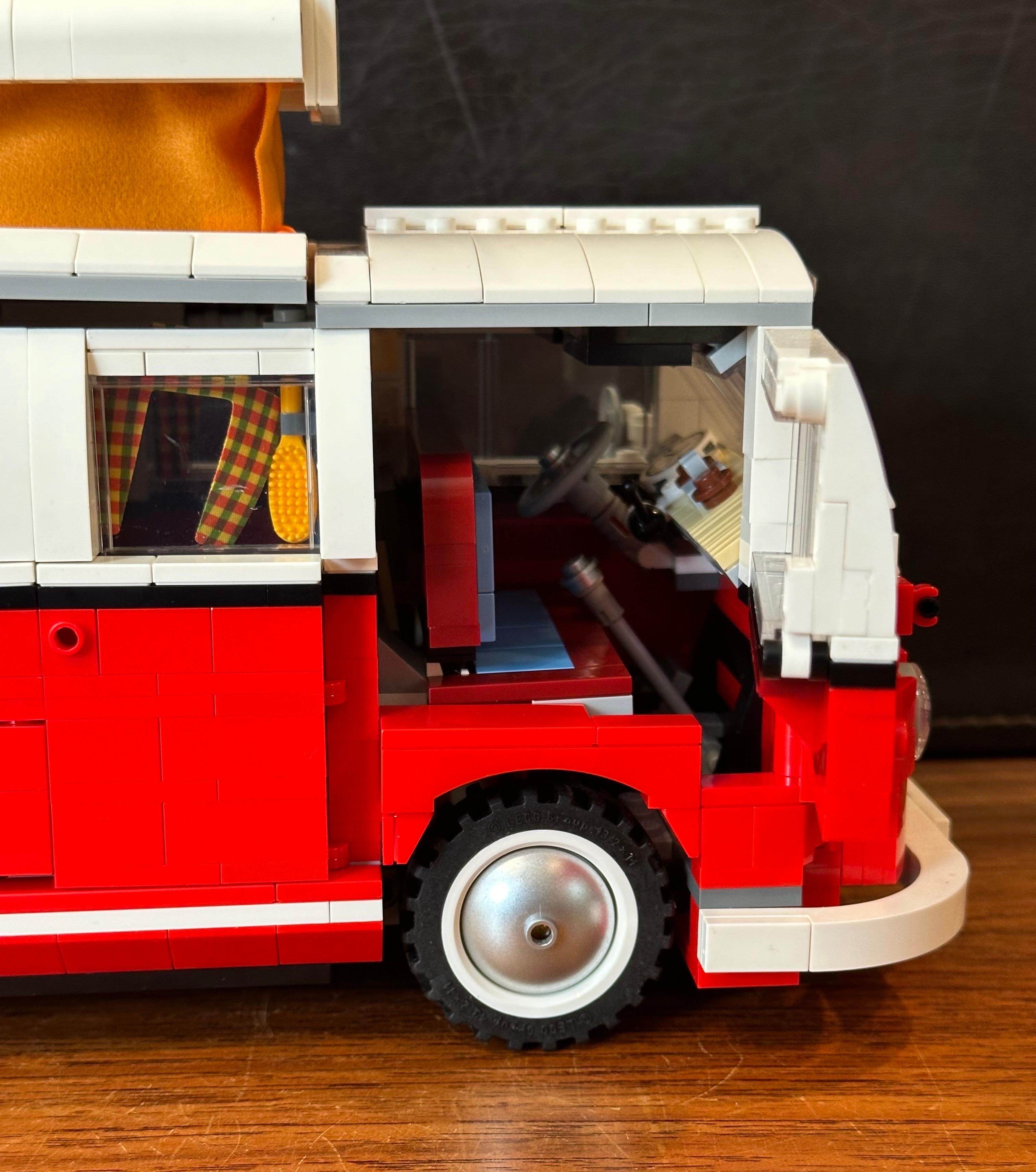 1960s Volkswagen T1 Camper Van Lego Model #10220 with Instructions For Sale 7