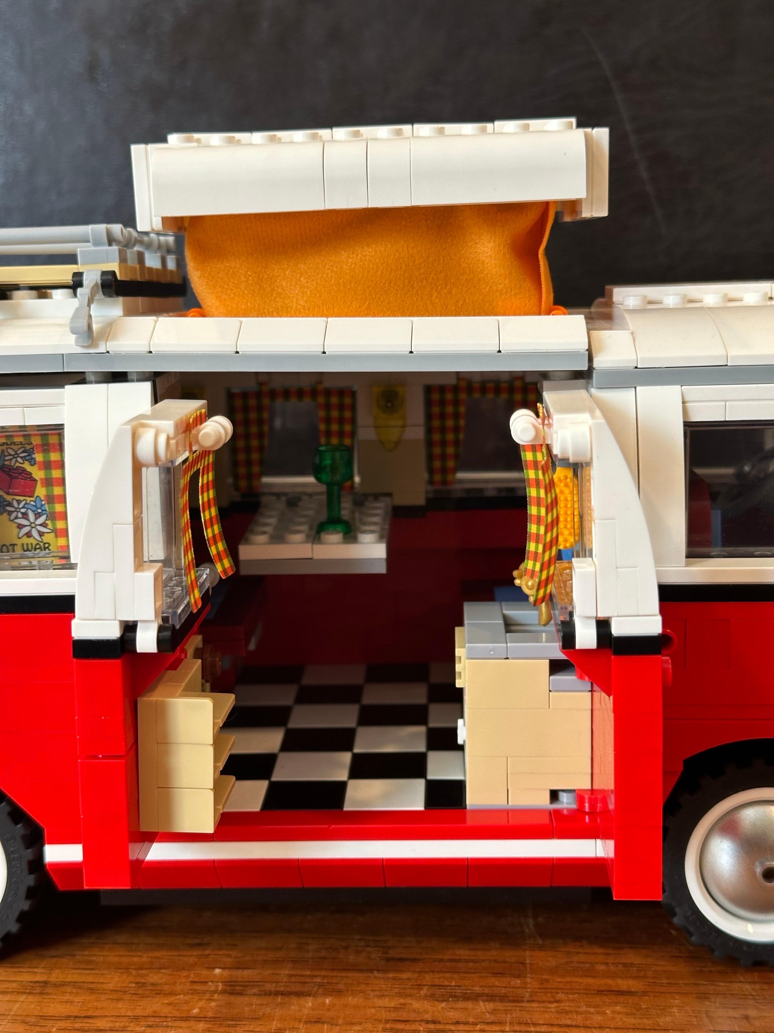 1960s Volkswagen T1 Camper Van Lego Model #10220 with Instructions For Sale 8