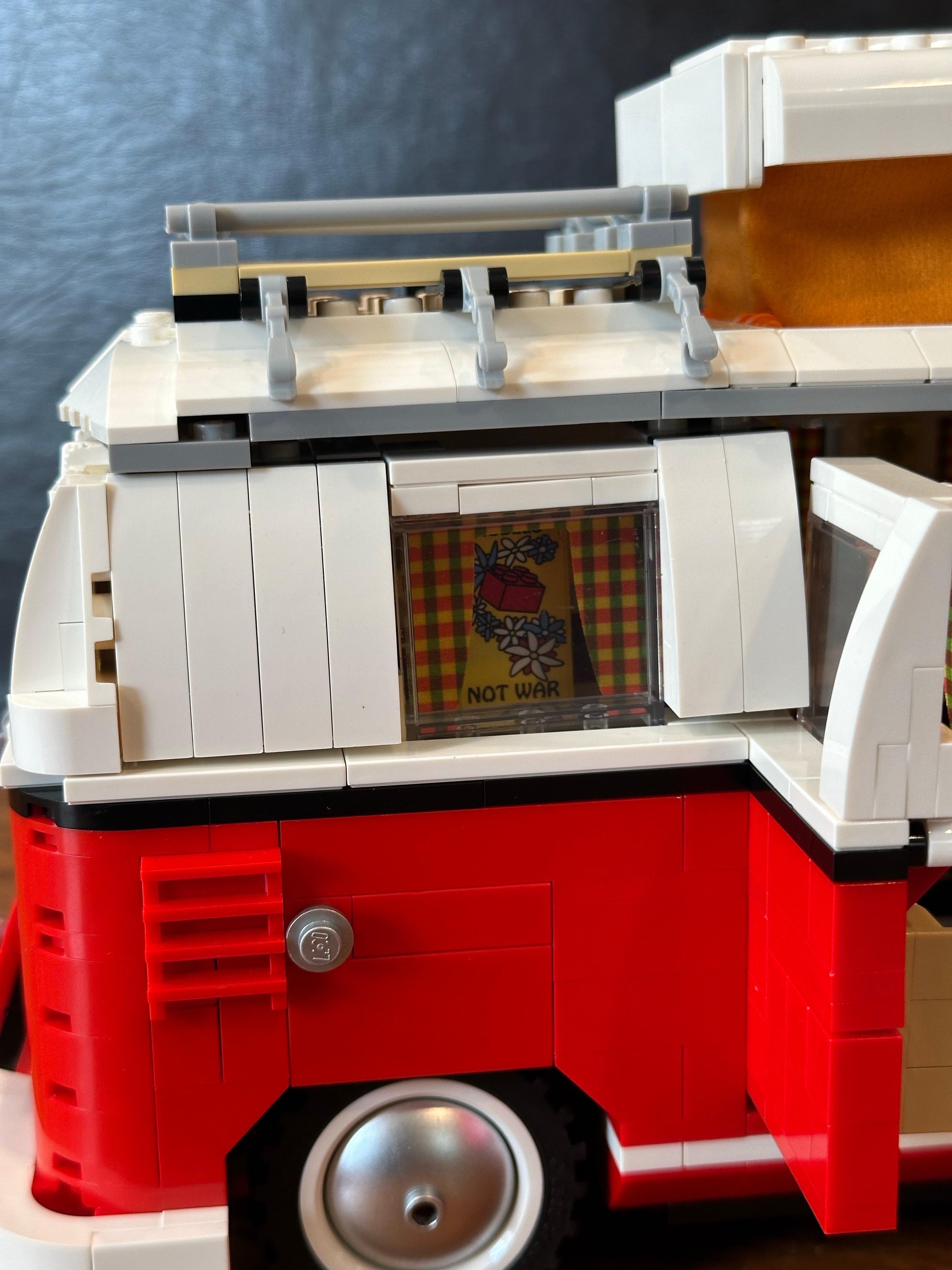 1960s Volkswagen T1 Camper Van Lego Model #10220 with Instructions For Sale 9