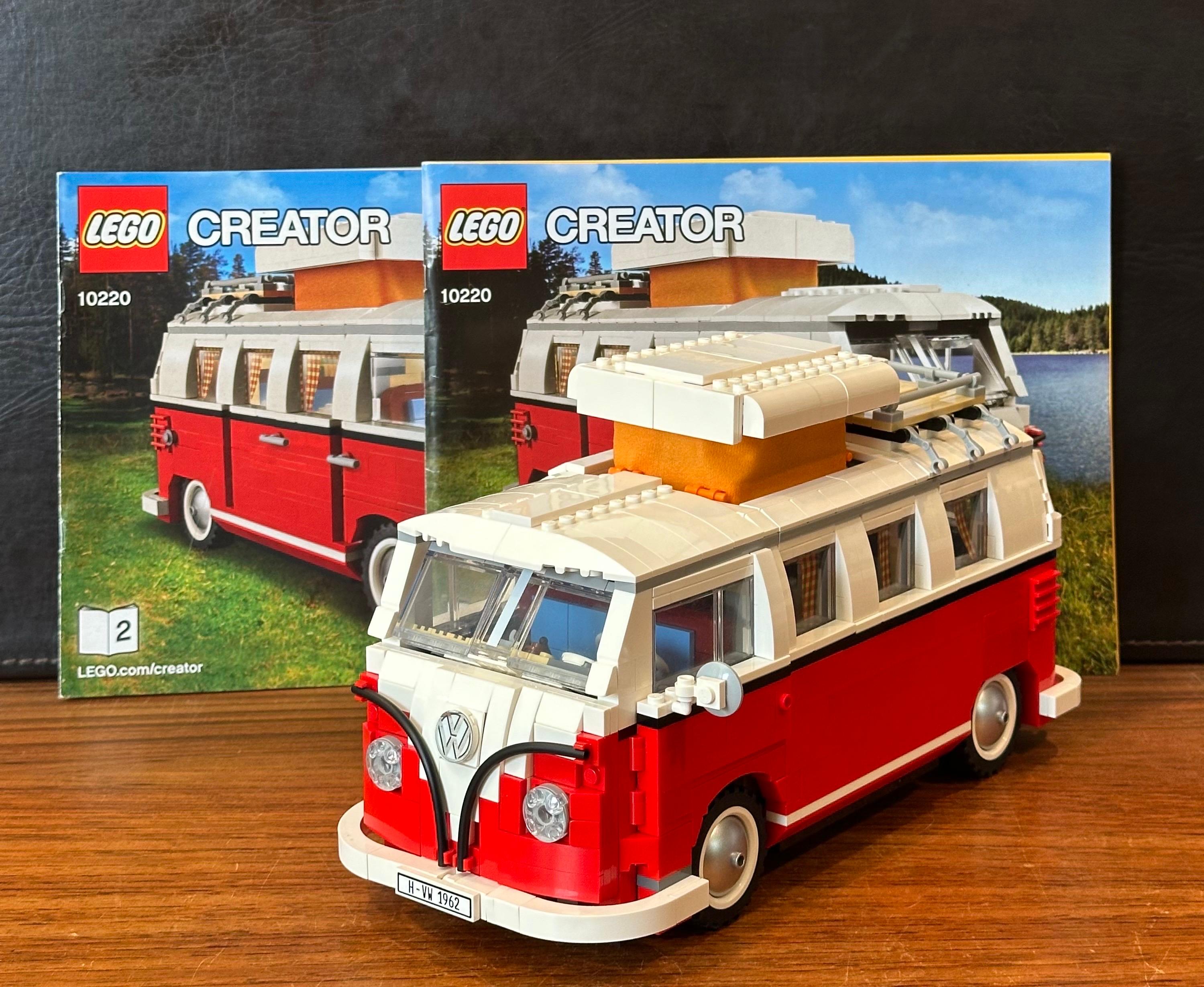 1960s Volkswagen T1 Camper Van Lego Model #10220 with Instructions For Sale 12