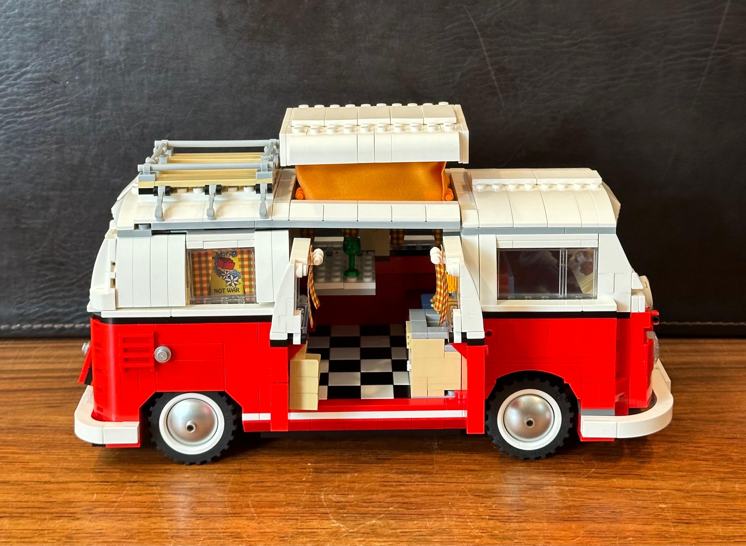 1960s Volkswagen T1 Camper Van Lego Model #10220 with Instructions For Sale 2