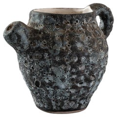 1960s W. German Lava Glaze Ceramic Pitcher