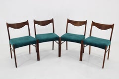 1960s Wahl Iversen Set of Four Dining Chairs for Glyngøre Stolefabrik, Denmark