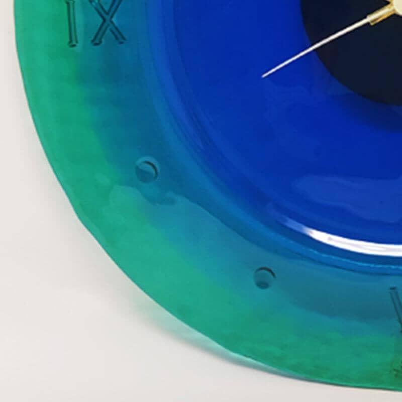 1960s Wall Clock in Murano Glass by 