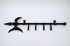 1960s Wall Coat Rack in Medieval Style in the Shape of an Axe, 1960s