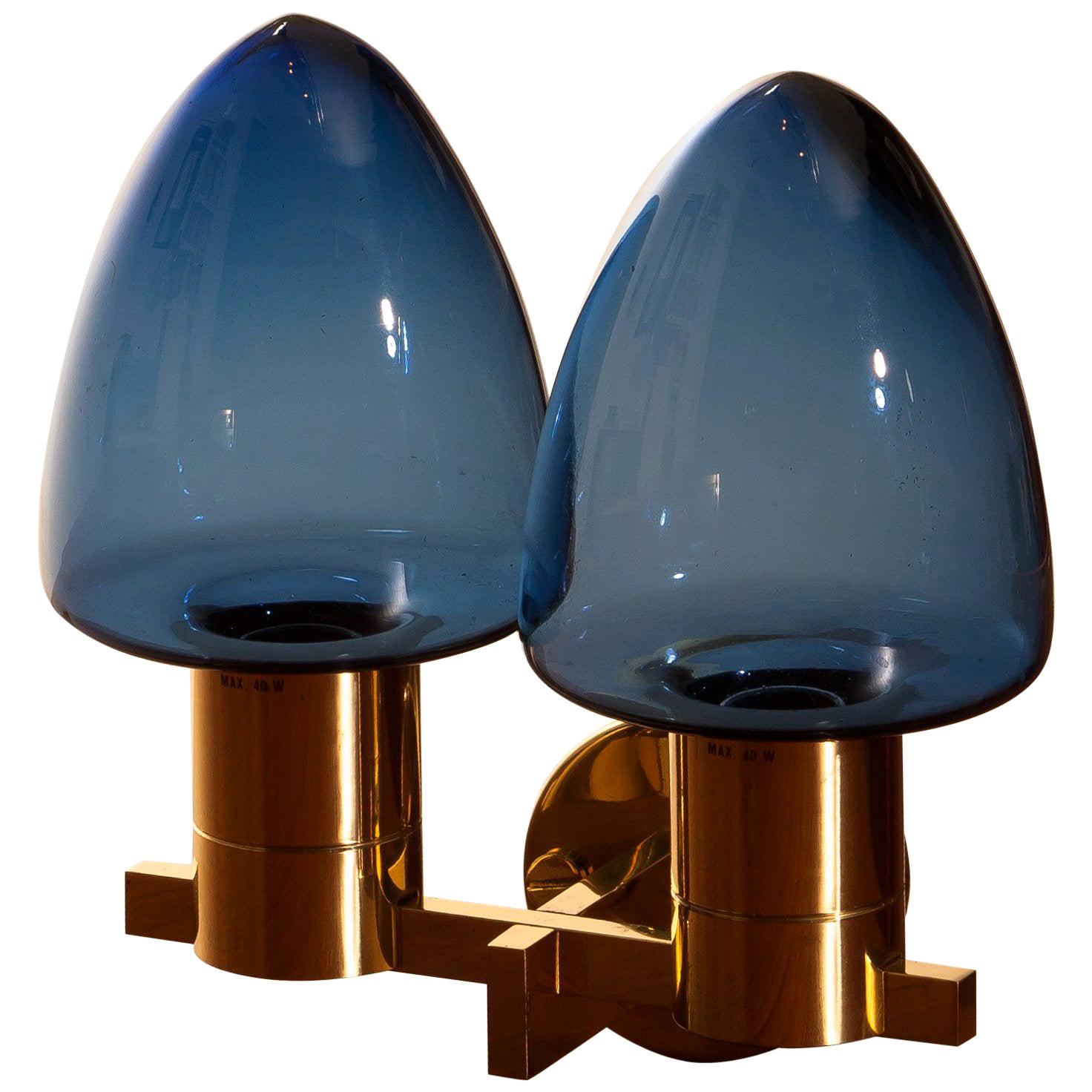 1960s, Wall Light or Sconce in Brass by Hans-Agne Jakobsson for Markaryd, Sweden