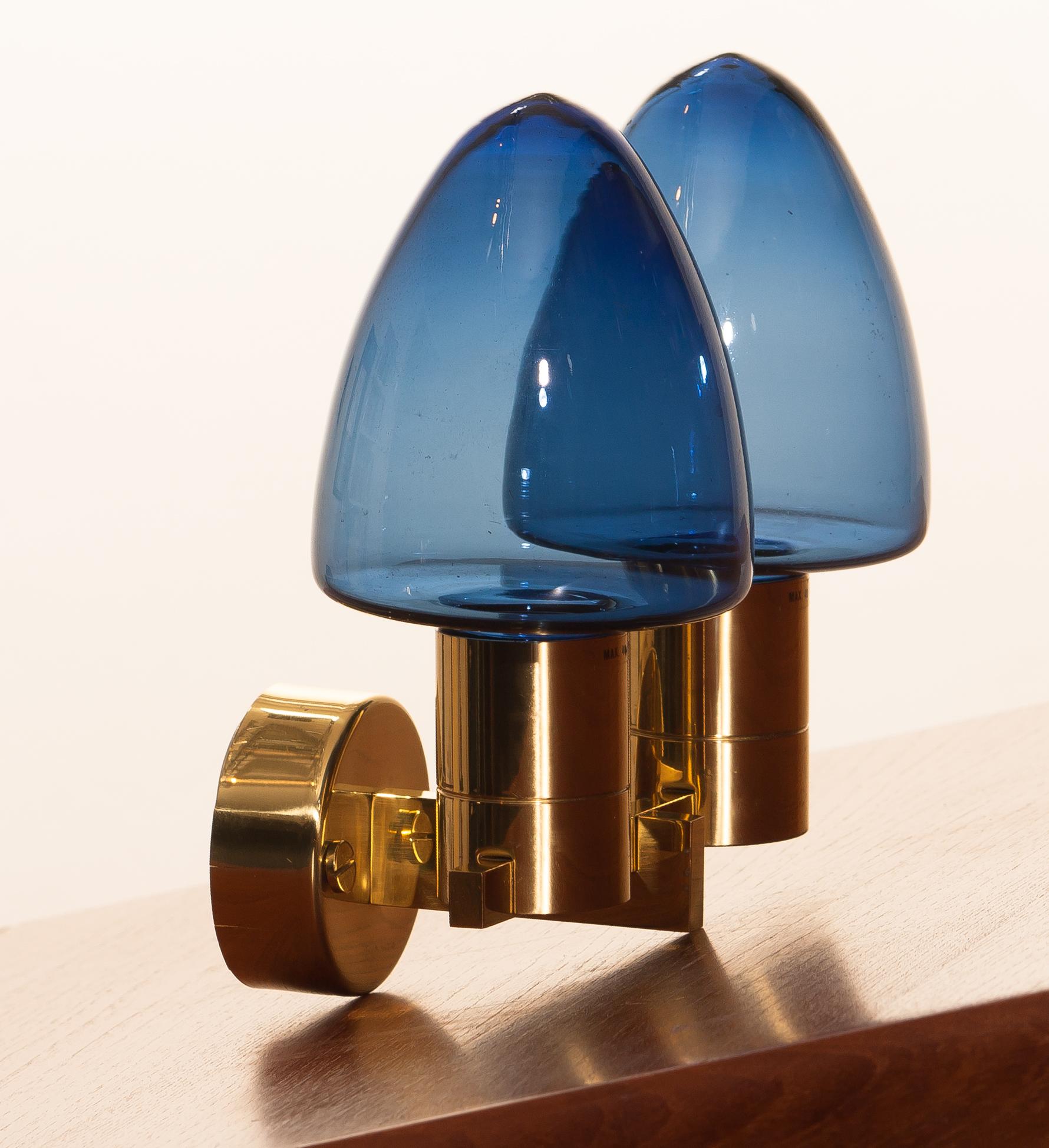 Swedish 1960s, Wall Light / Sconce in Brass by Hans-Agne Jakobsson for Markaryd, Sweden