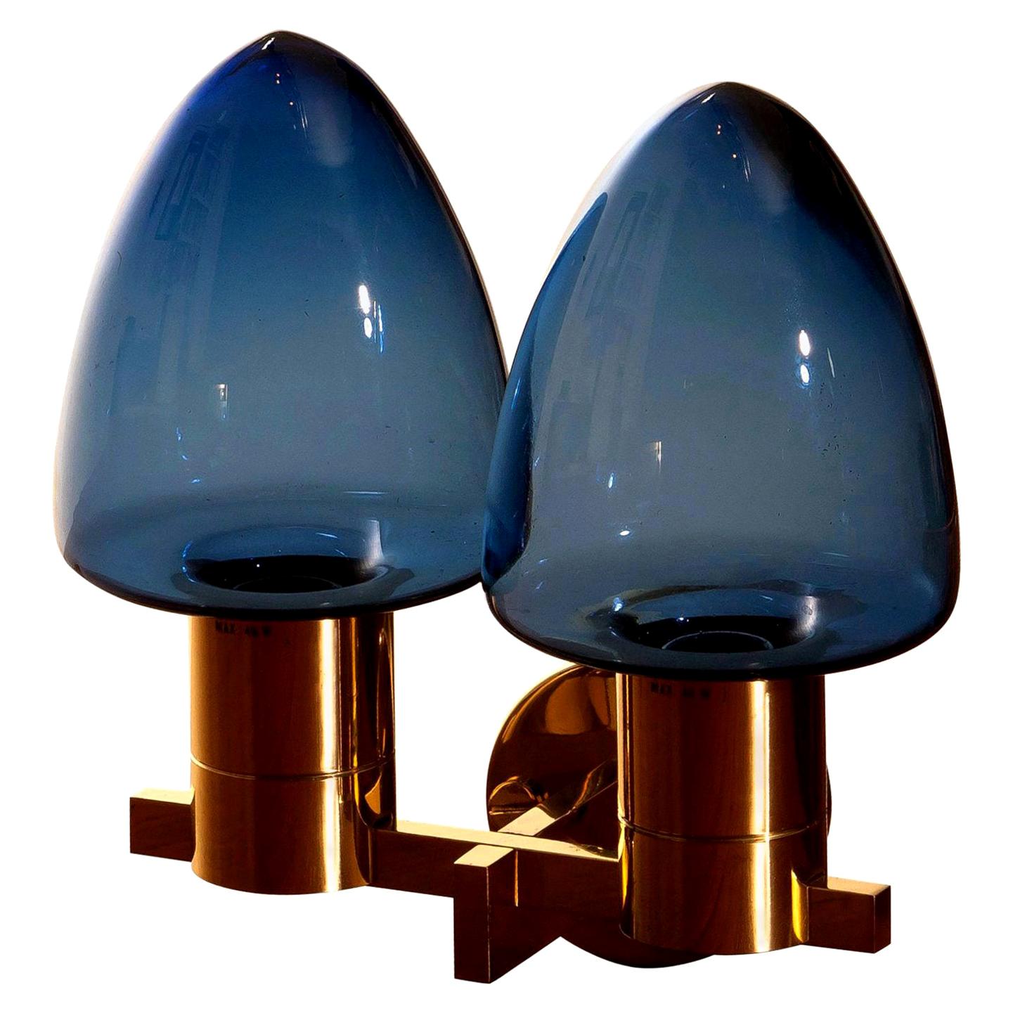 Swedish 1960s, Wall Light Sconce in Brass by Hans-Agne Jakobsson for Markaryd, Sweden