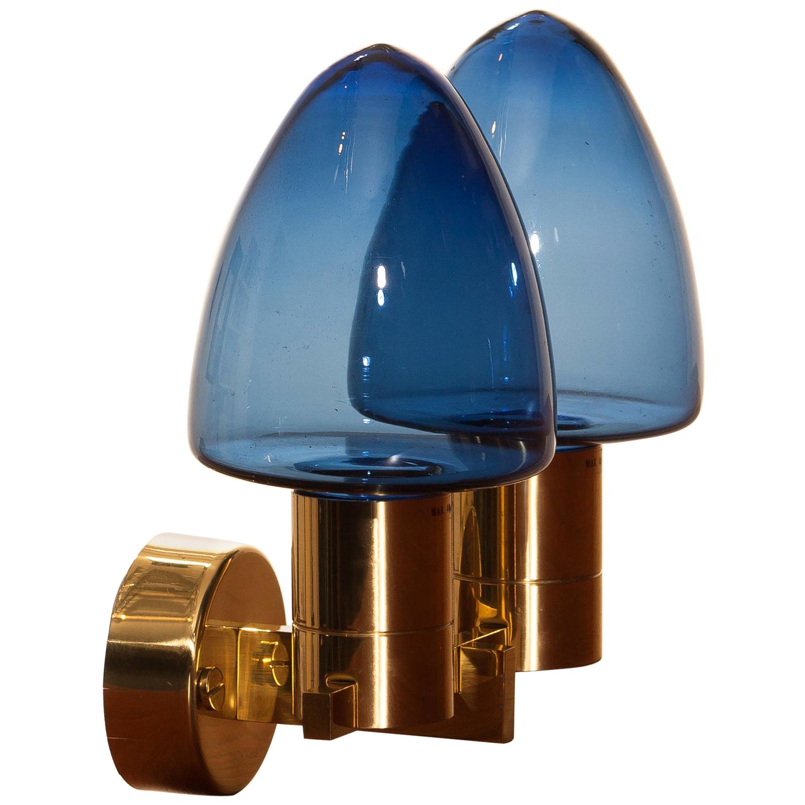 1960s, Wall Light Sconce in Brass by Hans-Agne Jakobsson for Markaryd, Sweden