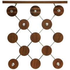 Vintage 1960s Wall wood Mounted Coat Rack