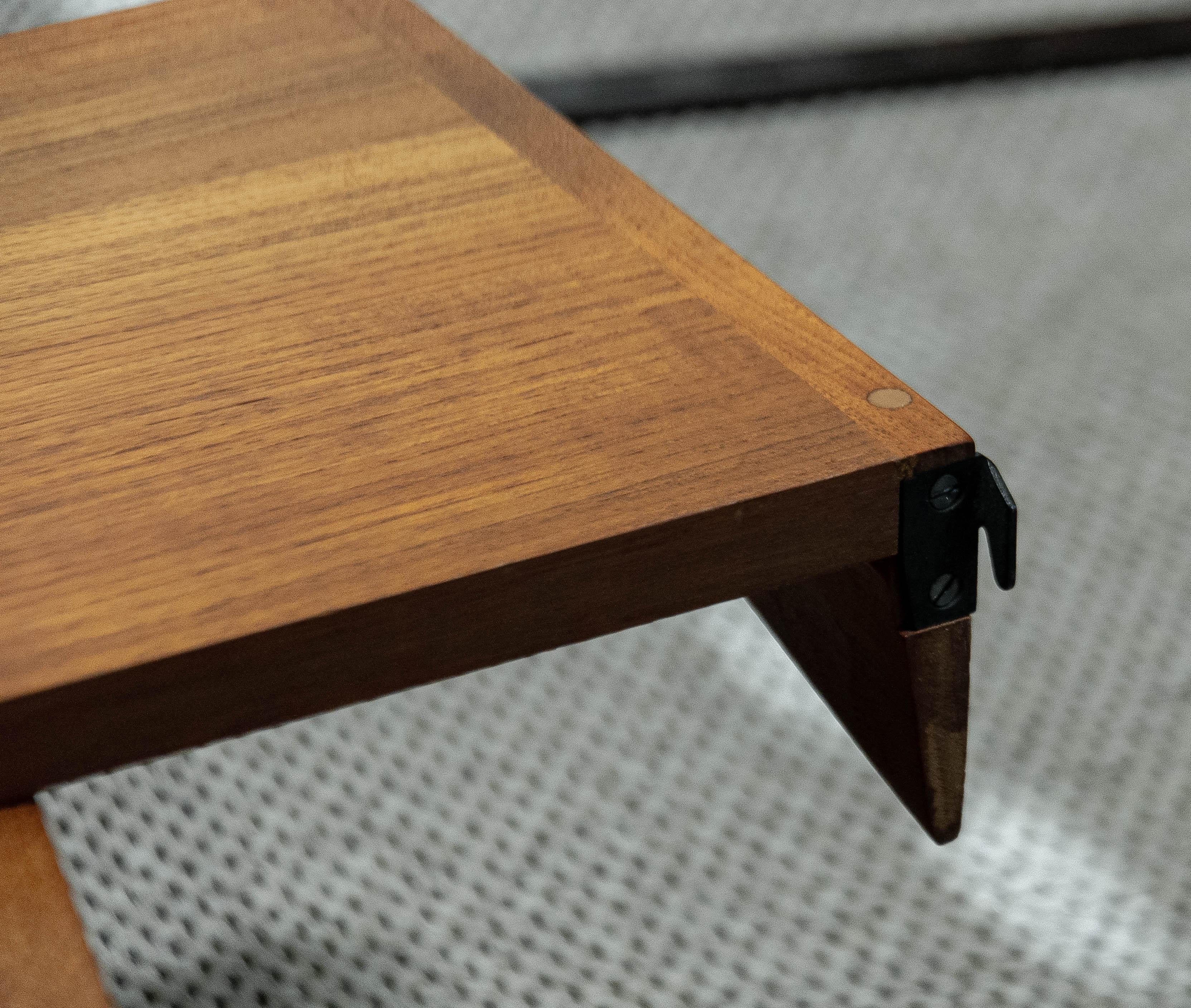 1960s Wall-Mounted Shelving System by Kai Kristiansen for FM Møbler, Denmark 1