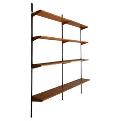 1960s Wall-Mounted Shelving System by Kai Kristiansen for FM Møbler, Denmark