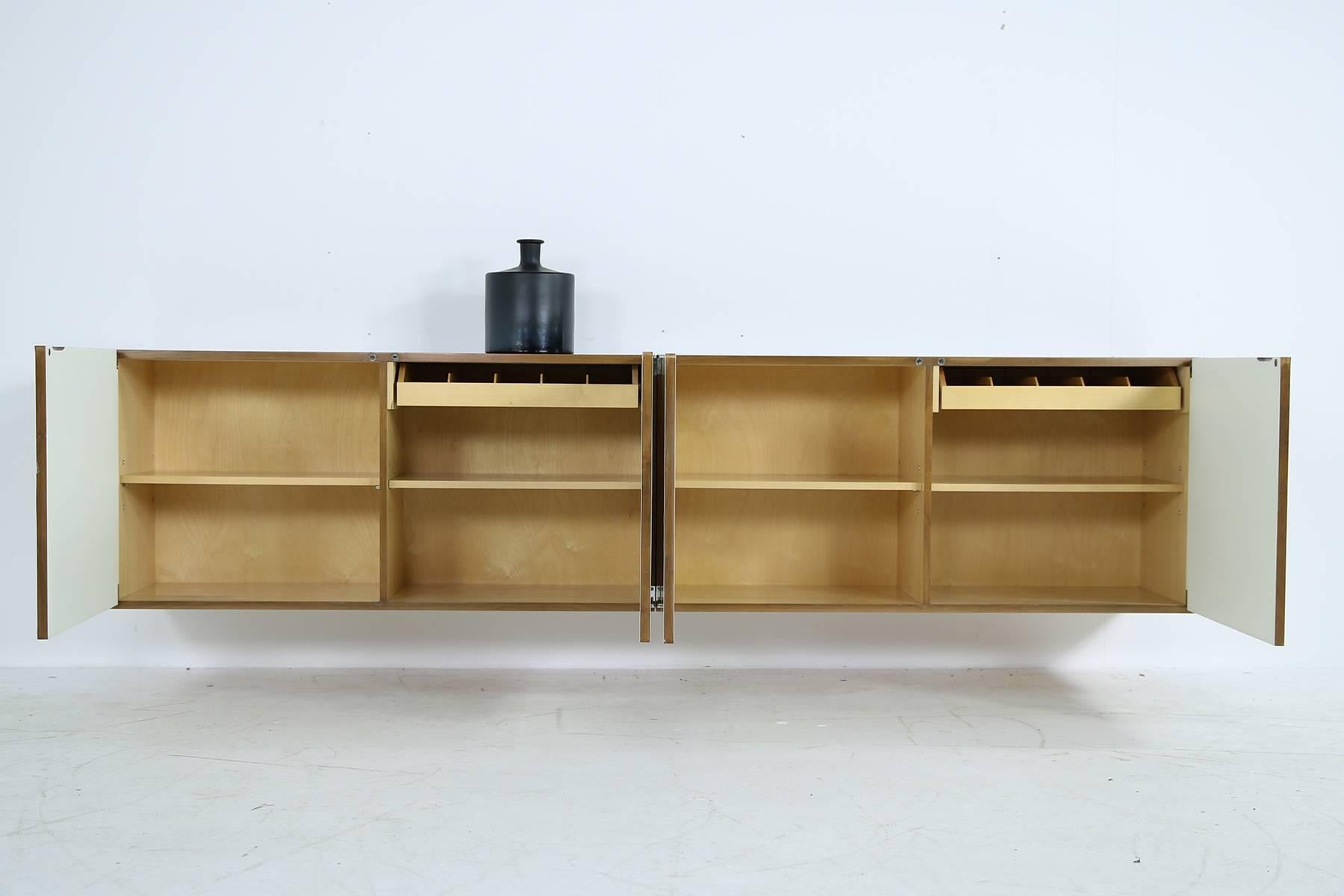 1960s Wall Mounted Sideboard Antoine Philippon & Jacqueline Lecoq, Bofinger 1961 4