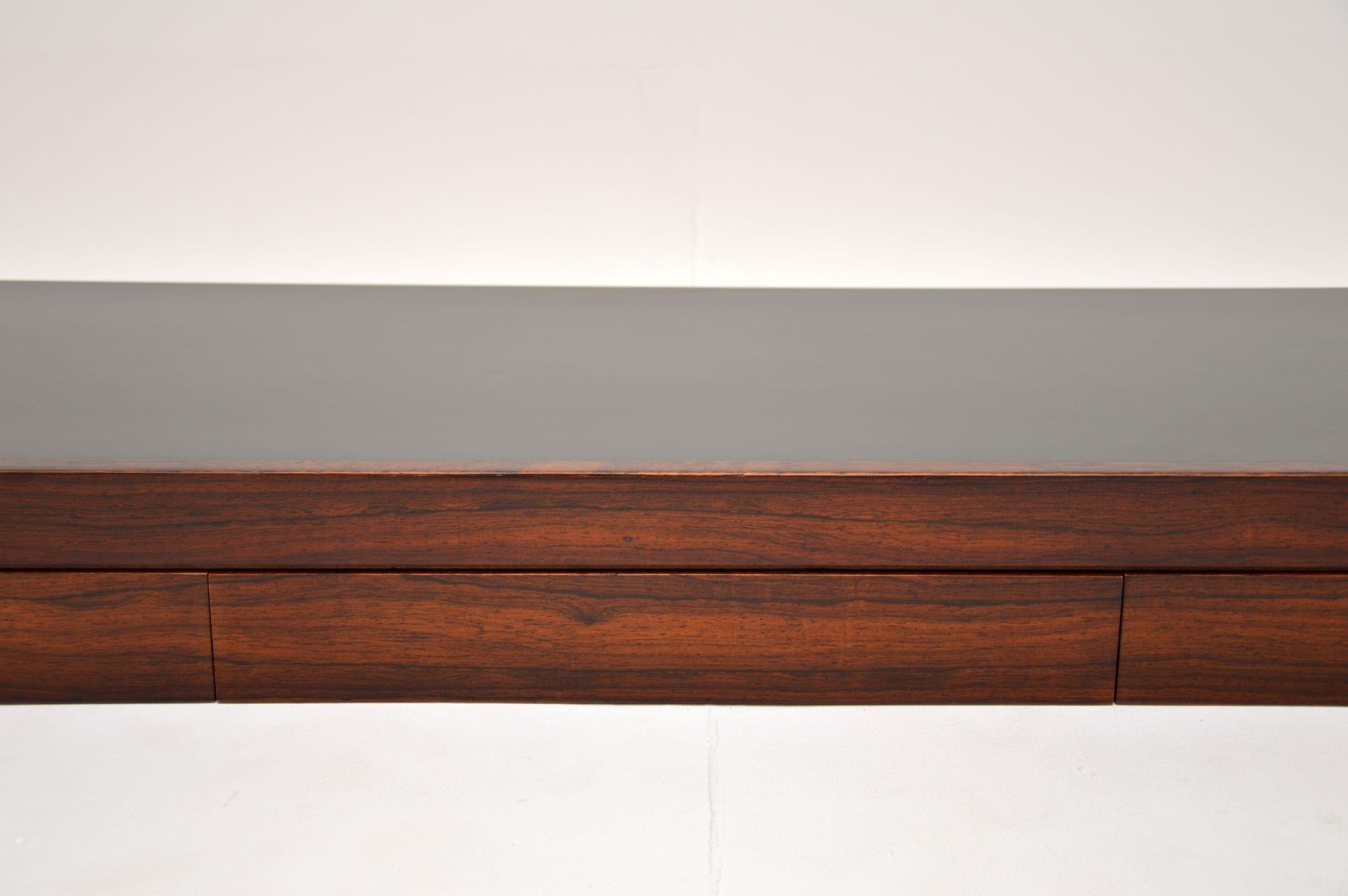 Wood 1960's Wall Mounting Desk / Side Table by Robert Heritage