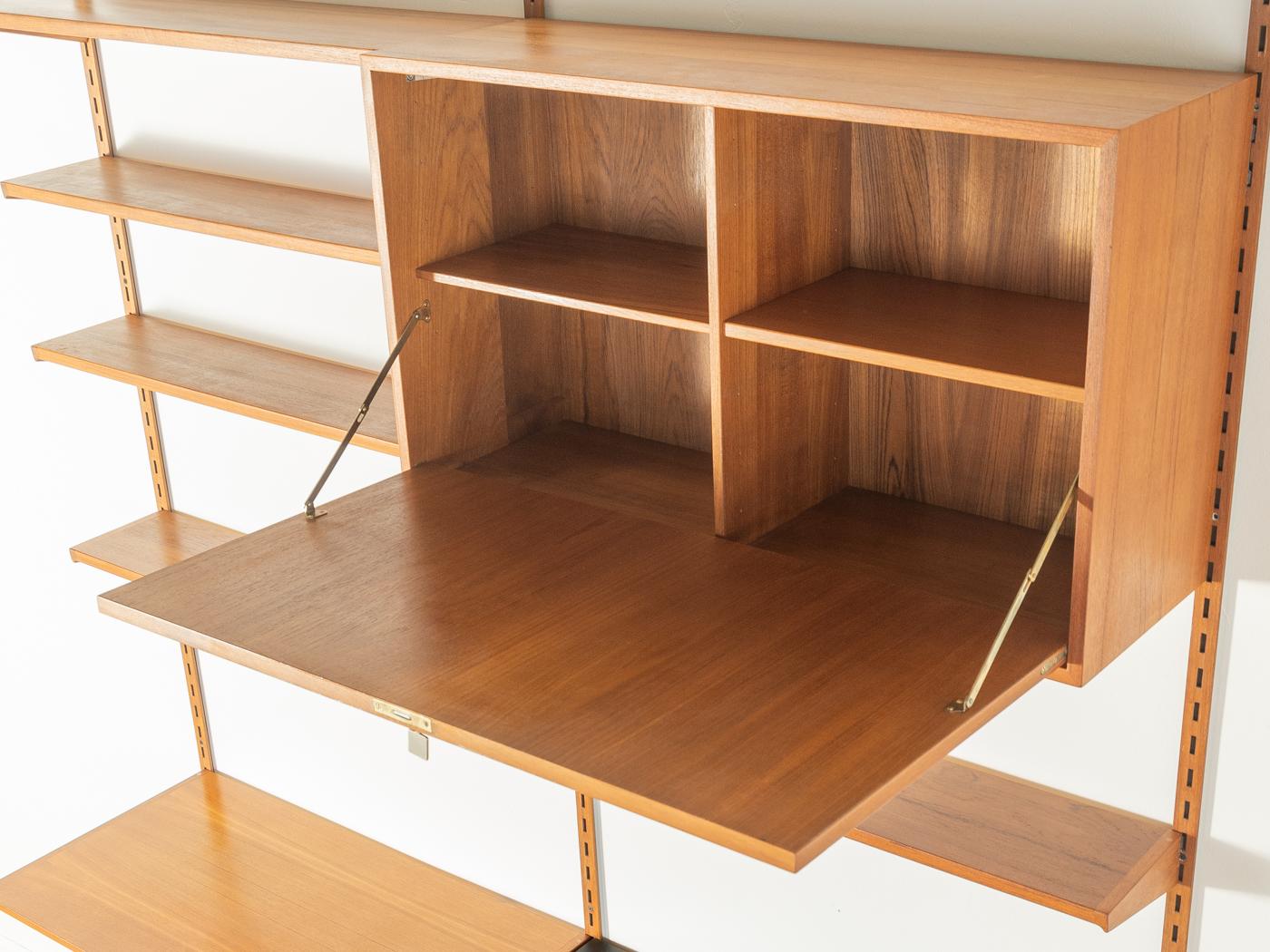 1960s Wall shelf, Kai Kristiansen, FM Møbler For Sale 3