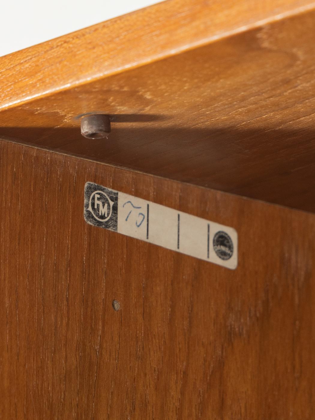 1960s Wall shelf, Kai Kristiansen, FM Møbler For Sale 4