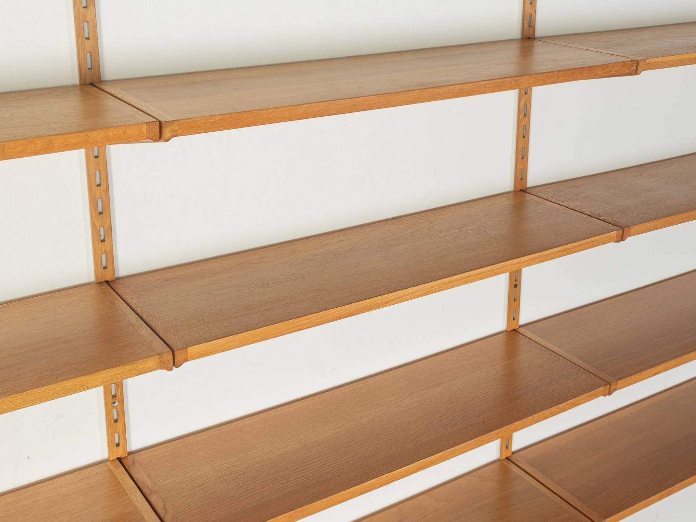 Oak 1960s Wall shelf, Kai Kristiansen, FM Møbler For Sale