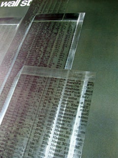 1960s Wall Street Art Poster by Tomoko Miho New York Skyscrapers