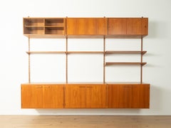 1960s wall system, Kai Kristiansen, FM Møbler, vintage