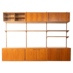 1960s wall system, Kai Kristiansen, FM Møbler, vintage
