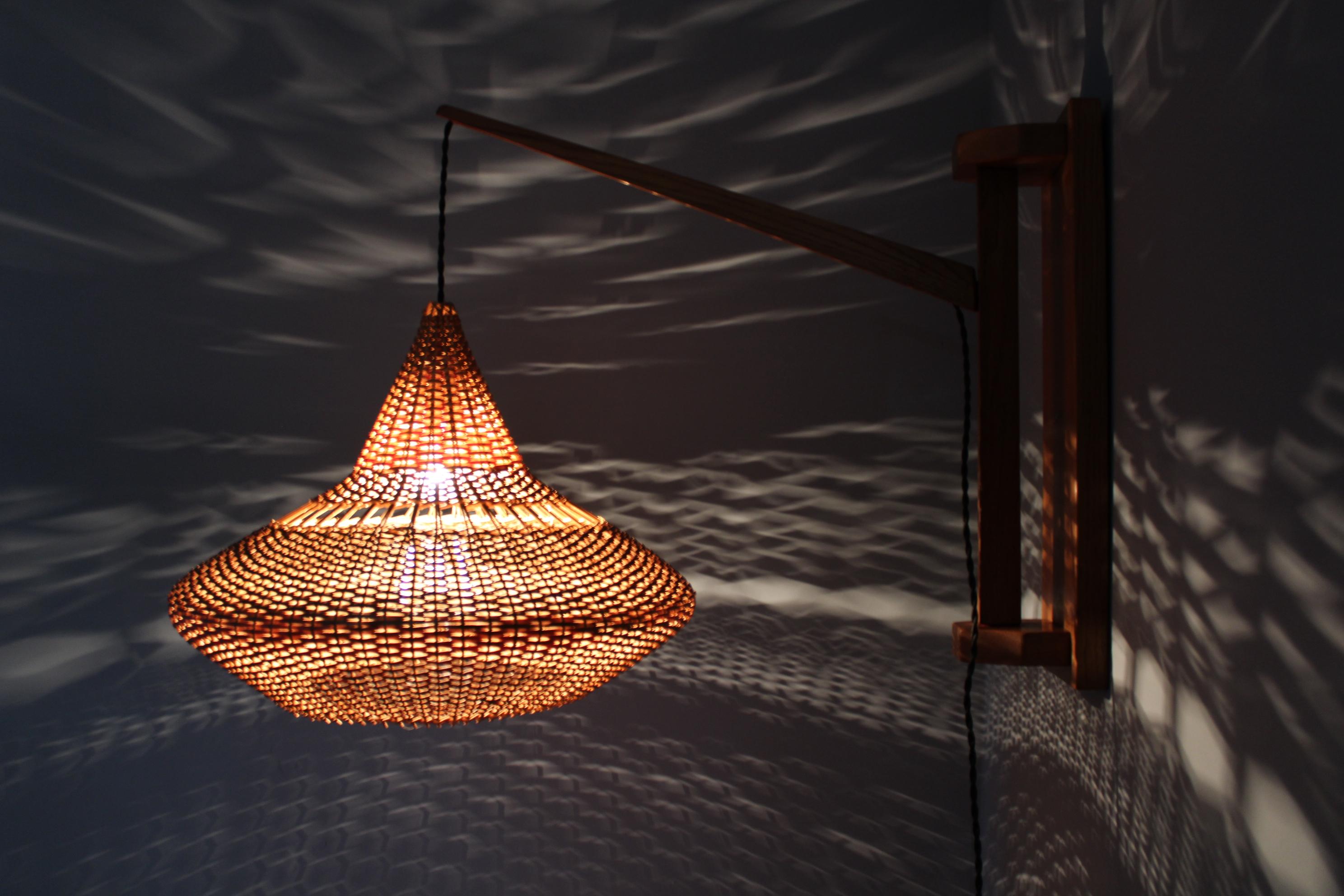 1960s Wall Wooden Lamp by Pokrok Zilina , Czechoslovakia For Sale 5