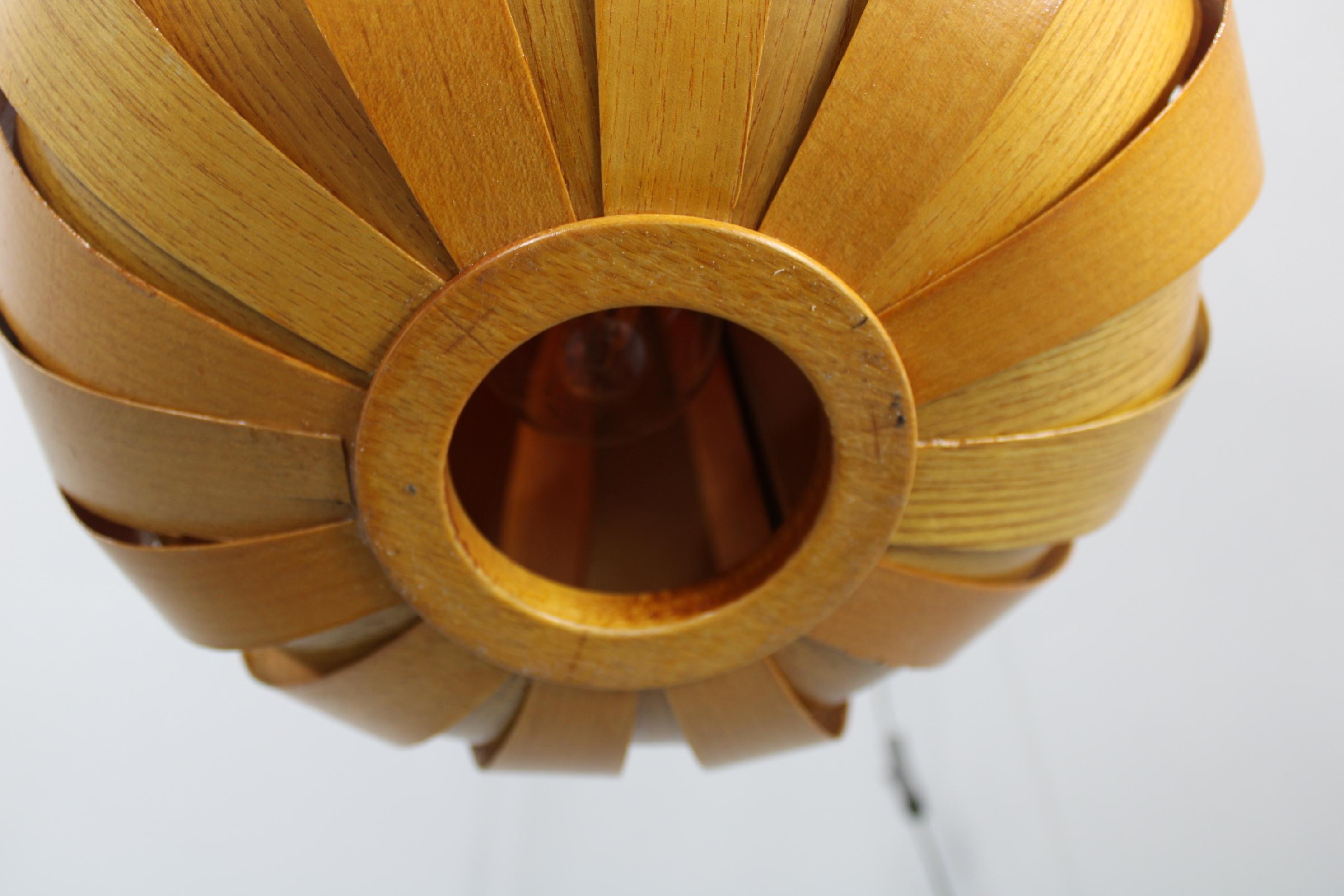 1960s Wall Wooden Lamp by Pokrok Zilina , Czechoslovakia For Sale 10