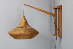 1960s Wall Wooden Lamp by Pokrok Zilina , Czechoslovakia