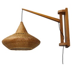 Lampe murale en bois de Pokrok Zilina, Tchécoslovaquie, années 1960
