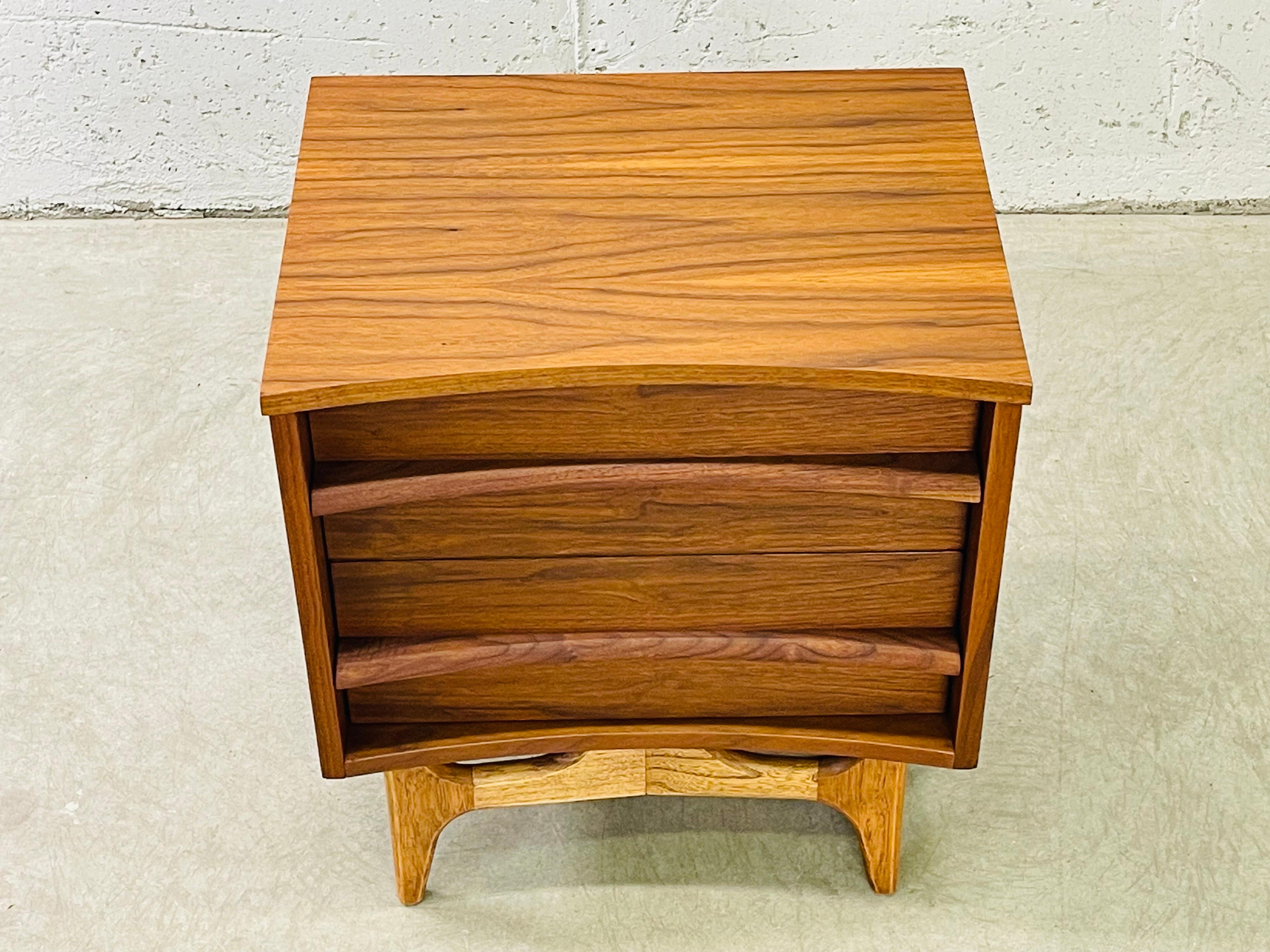 curved nightstand