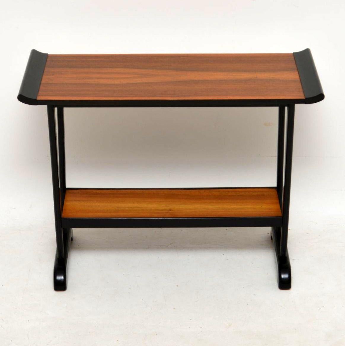 Mid-Century Modern 1960's Walnut Vintage Side Table