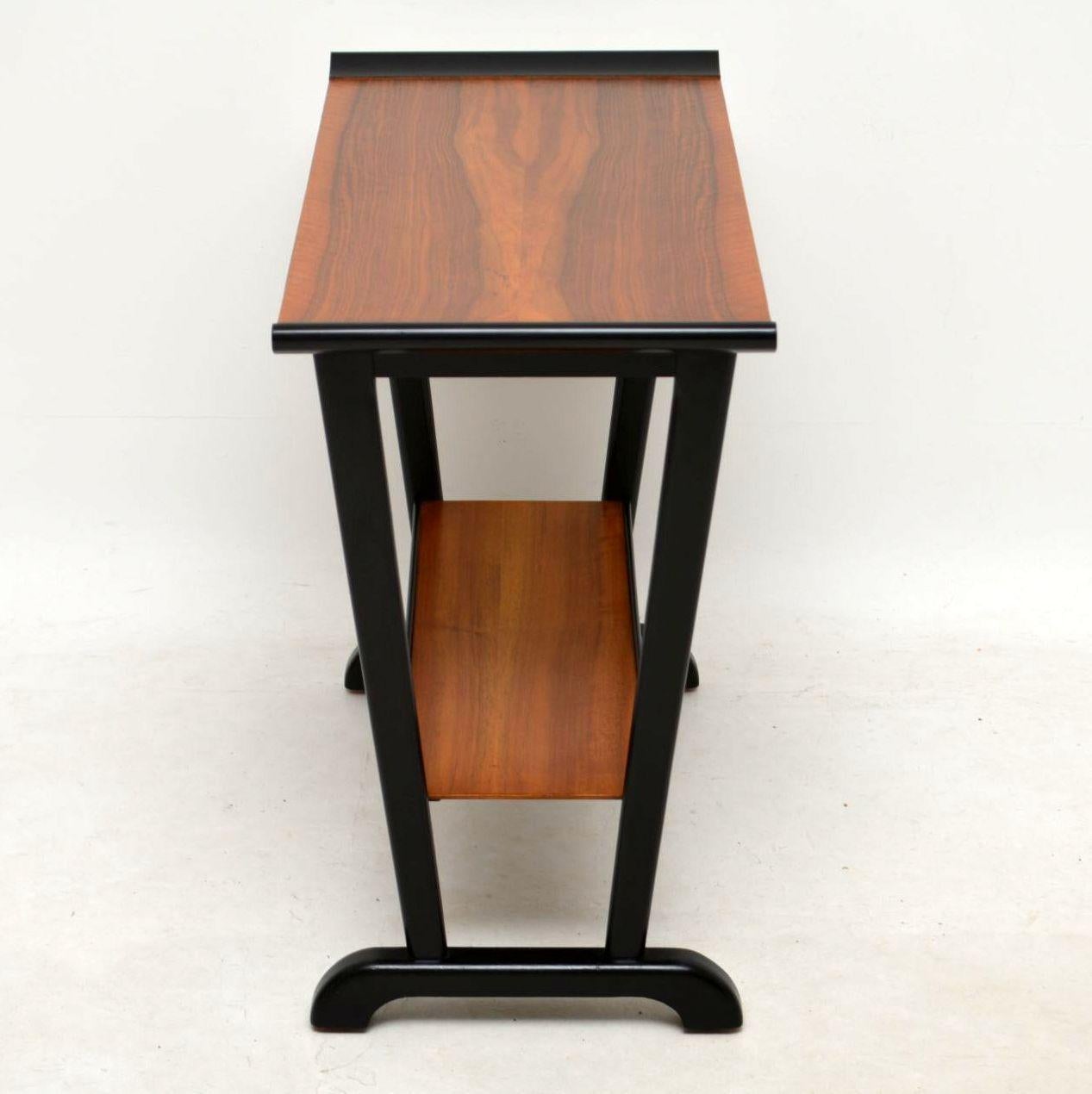 1960's Walnut Vintage Side Table In Good Condition In London, GB