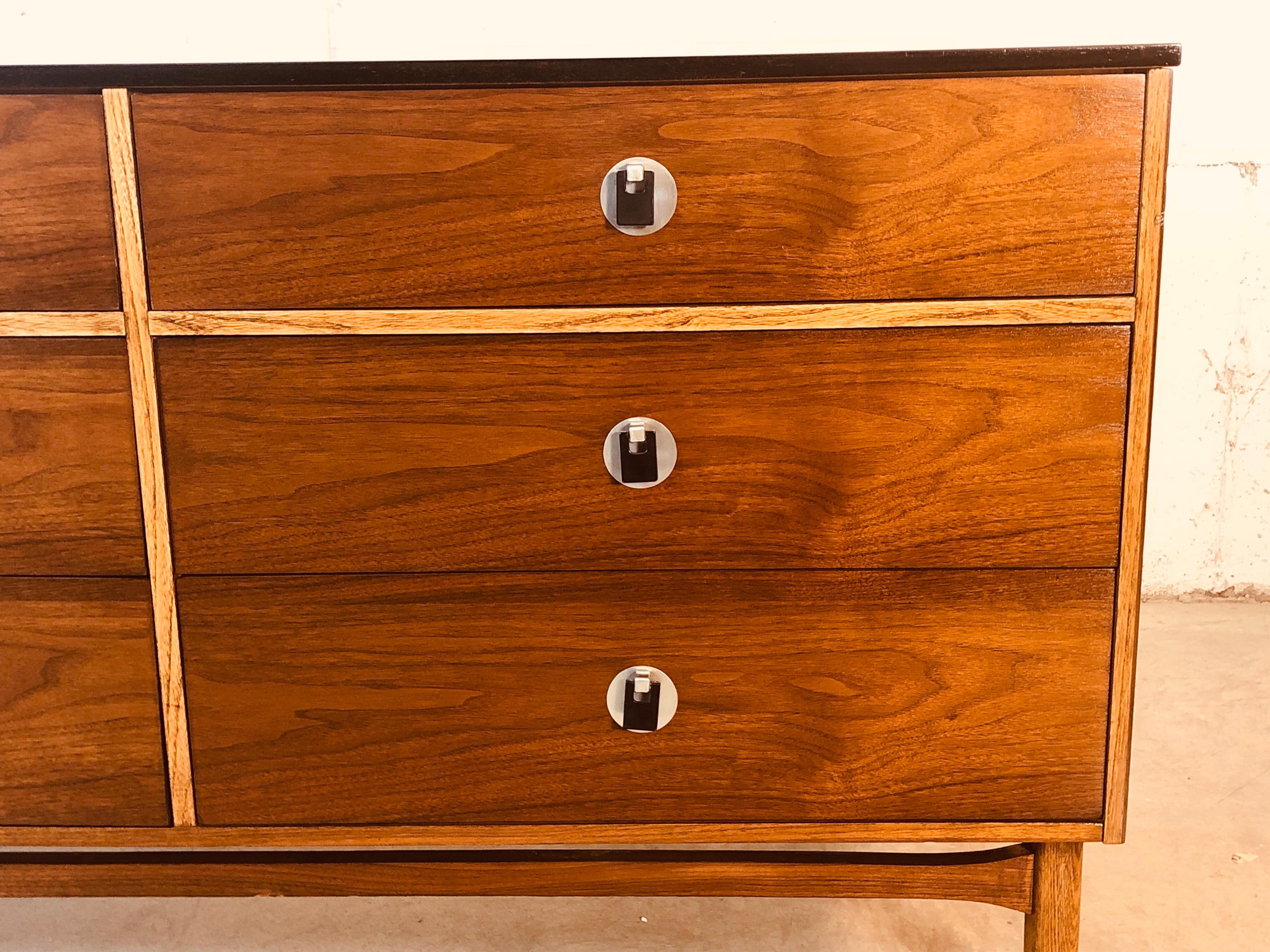 1960s Walnut Wood Dresser by Bassett Furniture Co For Sale at 1stDibs bassett bedroom