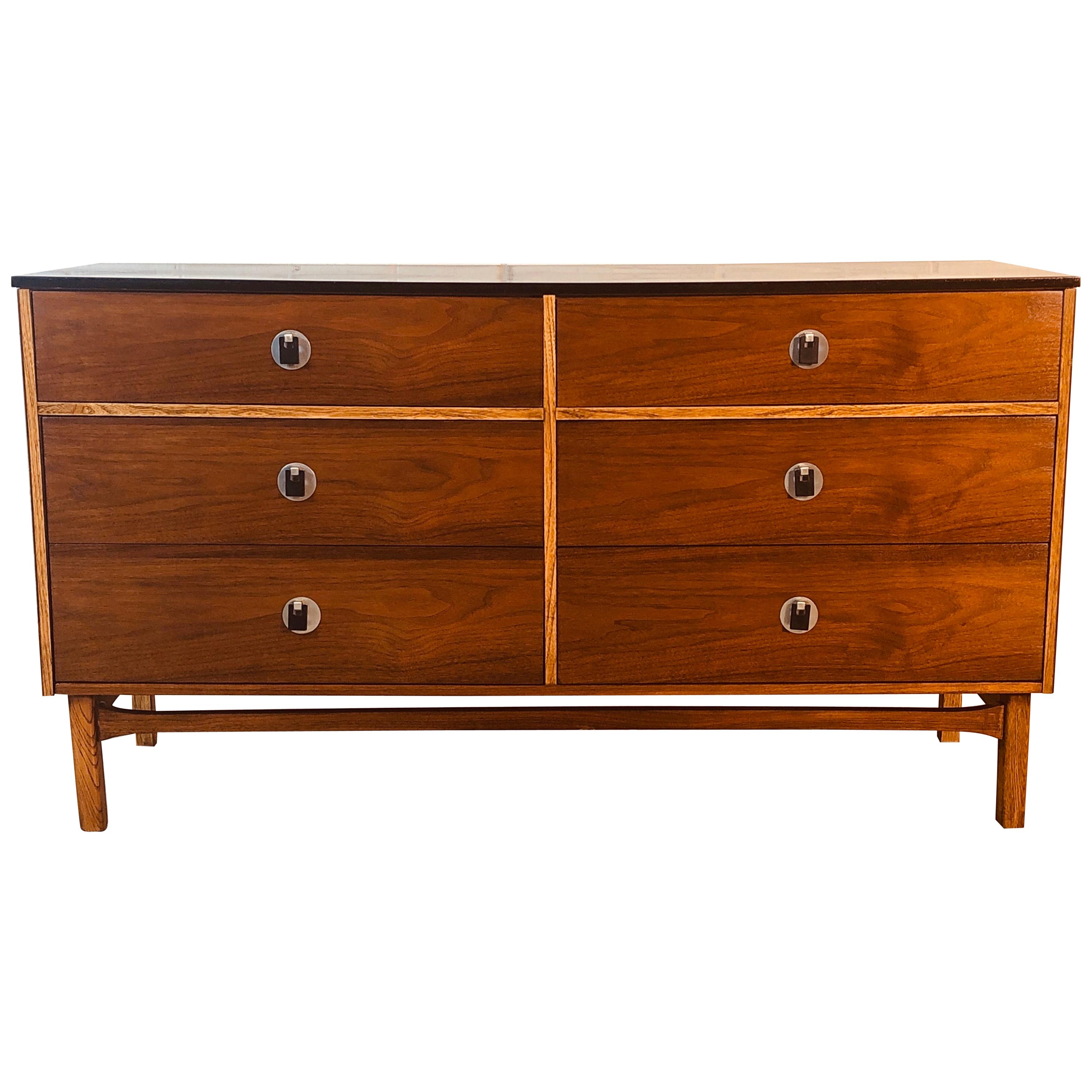 1960s Walnut Wood Dresser by Bassett Furniture Co For Sale at 1stDibs bassett bedroom