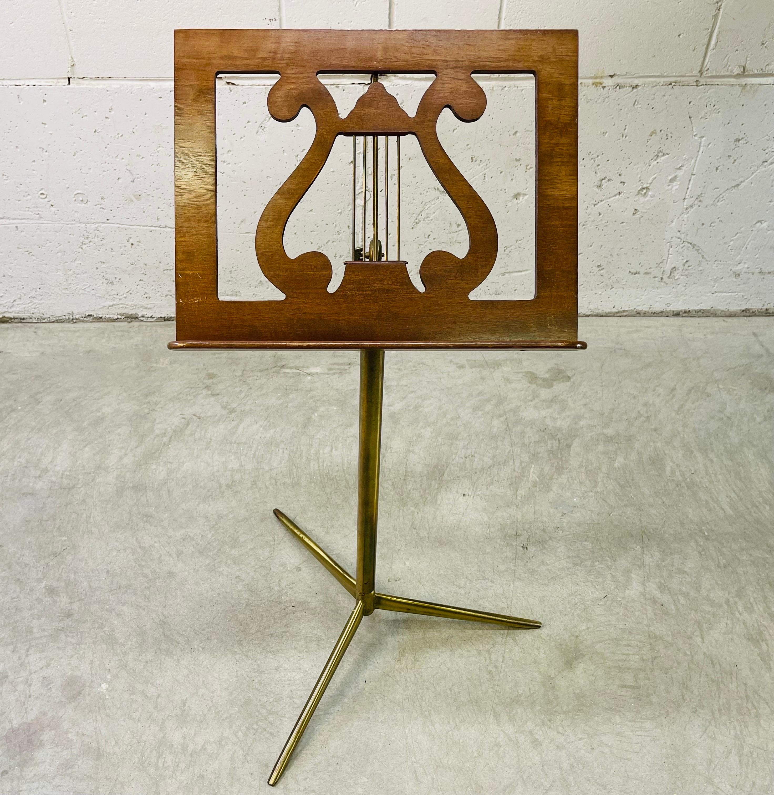 1960s, Walnut Wood Music Stand For Sale 2