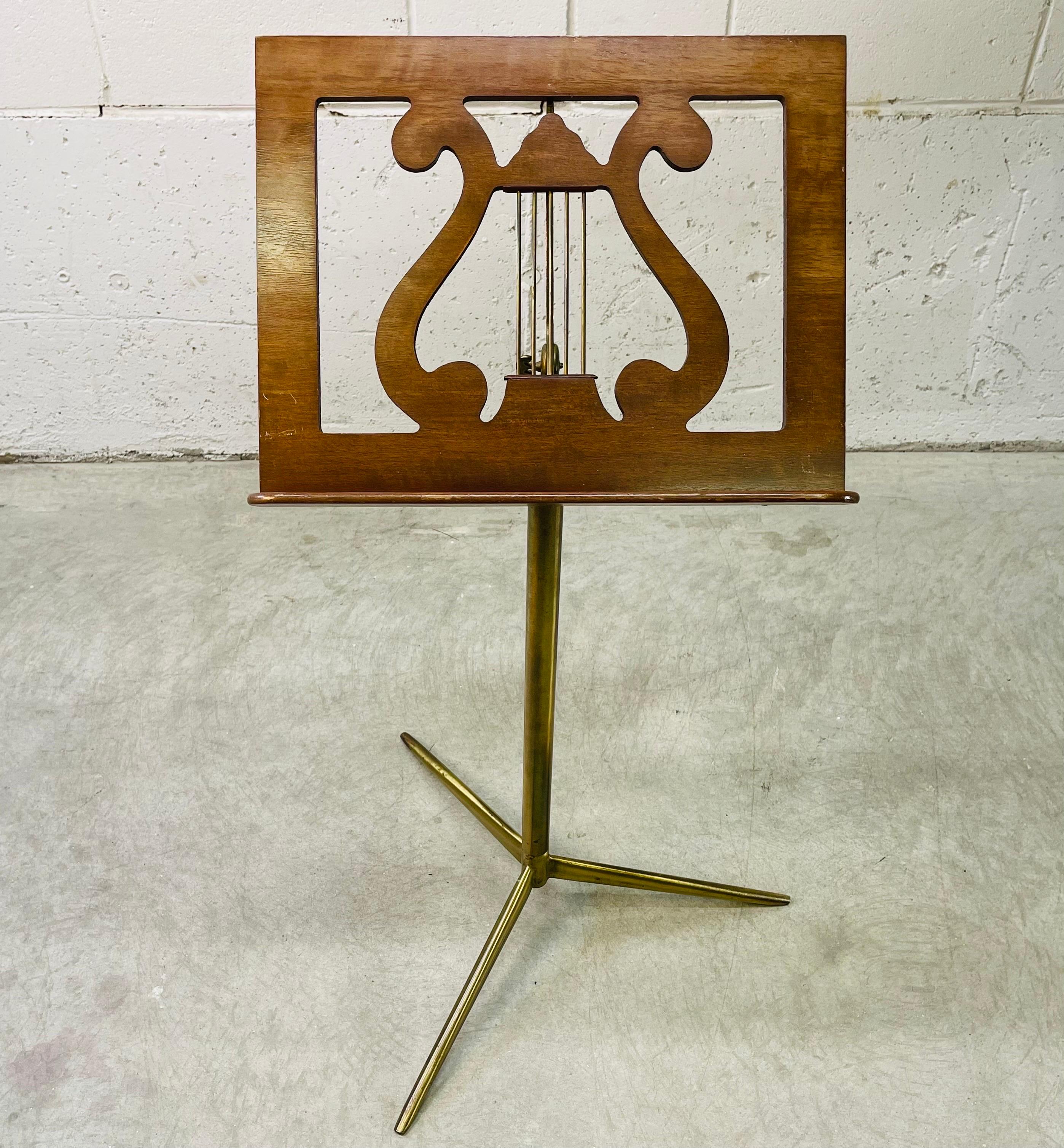 1960s, Walnut Wood Music Stand For Sale 3