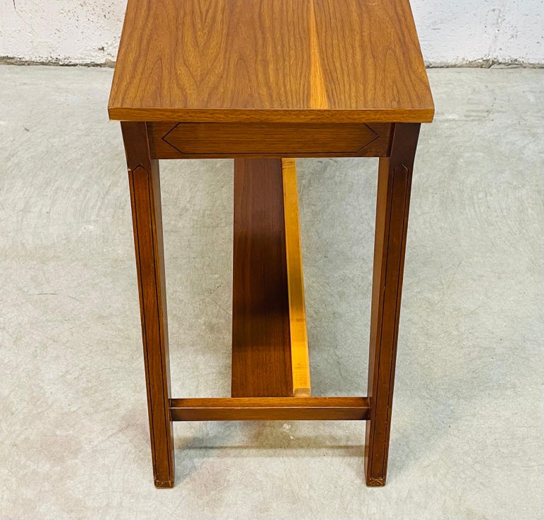 1960s Walnut Wood Piano Bench For Sale at 1stDibs