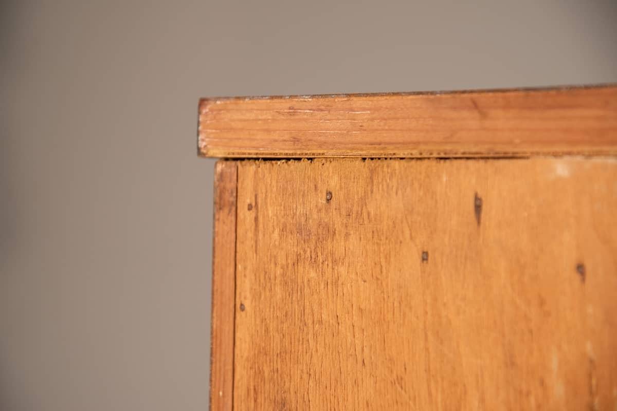 1960er Jahre Nussbaum Wood Shoe Cabinet im Angebot 4