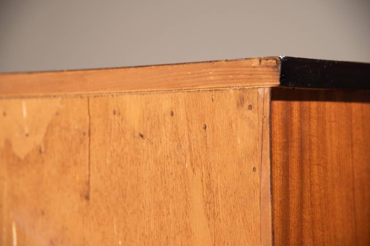 1960er Jahre Nussbaum Wood Shoe Cabinet im Angebot 5