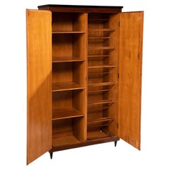 1960er Jahre Nussbaum Wood Shoe Cabinet