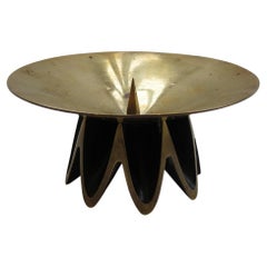 1960s Walter Bosse Herta Baller Brass and Cast Candle Holder Vienna Austria