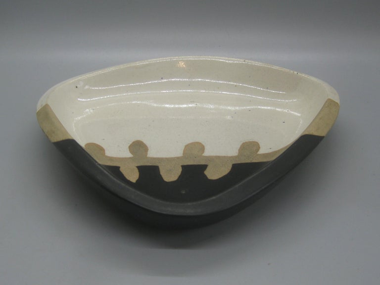 1960s Walter Dexter Studio Pottery Modernist Abstract Bowl Ceramic Arts