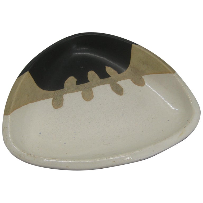 1960s Walter Dexter Studio Pottery Modernist Abstract Bowl Ceramic Arts