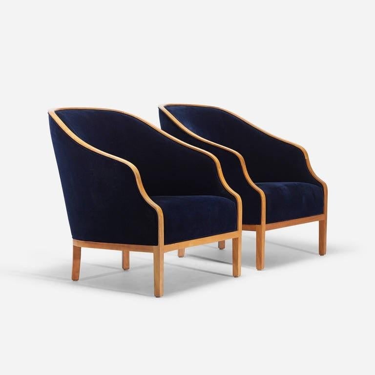 Mid-Century Modern 1960's Ward Bennett for Brickel Associates 'BANKER' Chairs For Sale