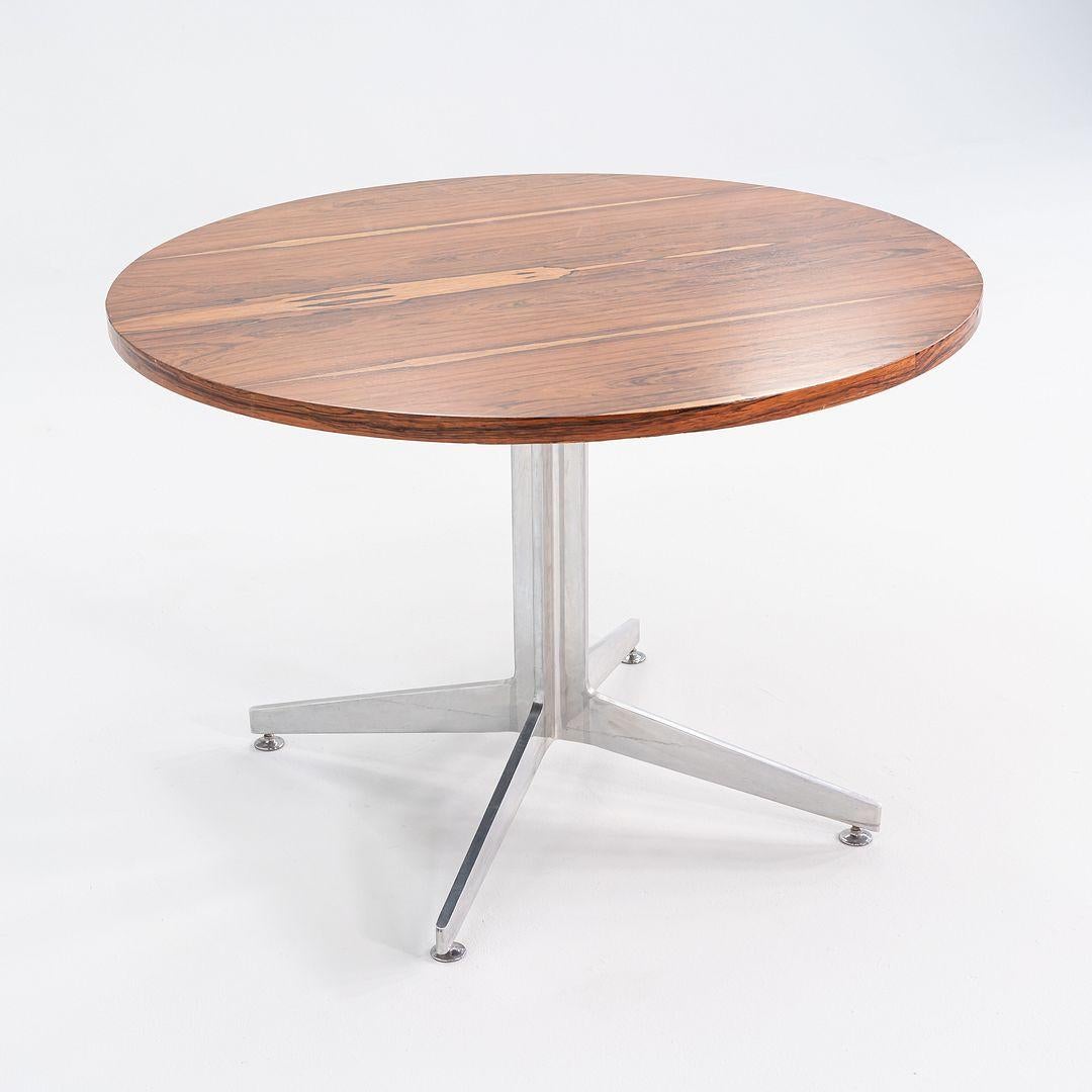 Esstisch 42in aus Rosenholz und Aluminium, Ward Bennett für Brickel Associates, 1960er Jahre im Angebot 5