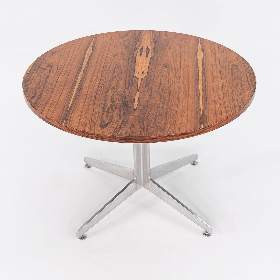 Esstisch 42in aus Rosenholz und Aluminium, Ward Bennett für Brickel Associates, 1960er Jahre im Angebot 3