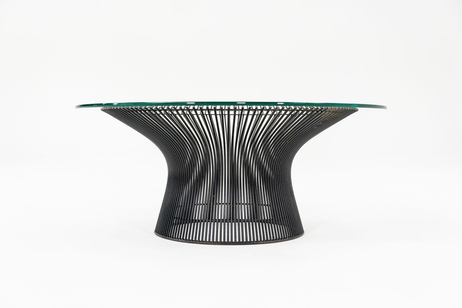 1960s Warren Platner for Knoll Table basse ronde 36