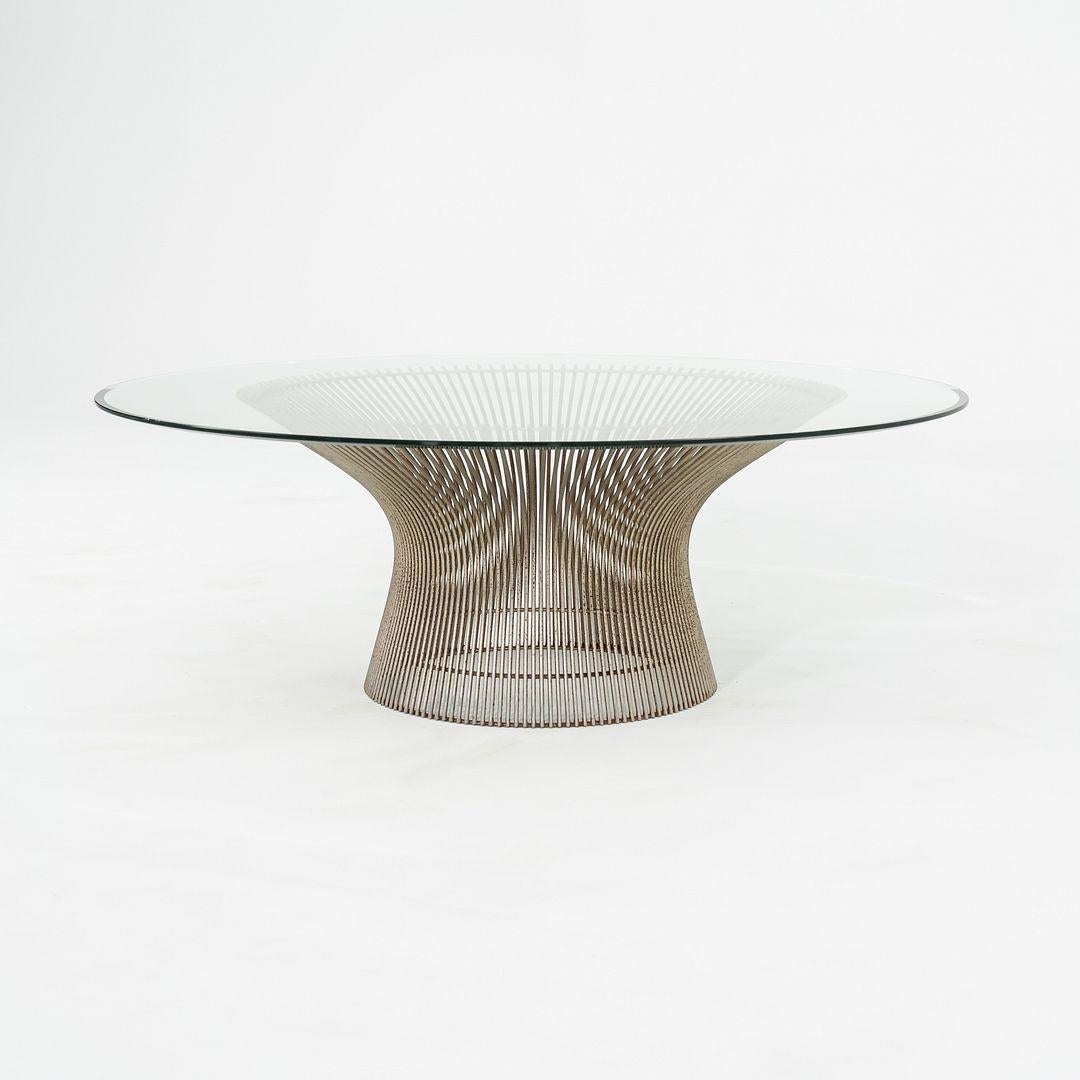 1960s Warren Platner for Knoll Table basse ronde de 36